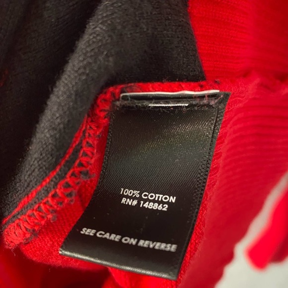 TORRID RED BOW PATTERNED PULLOVER CREWNECK SWEATER SIZE 1X - Picture 5 of 7